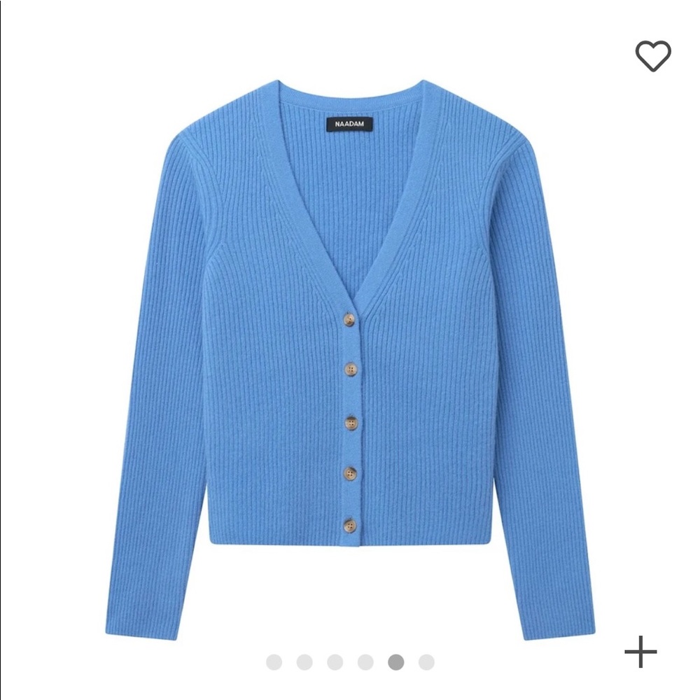 Naadam Blue Cashmere Sweater
